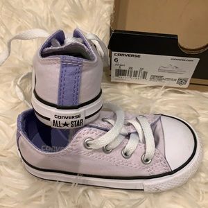 Infant Converse lavender shoes